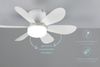 lightling LED Deckenleuchte Lunar, Helligkeit und Lichtfarbe stufenlos einstellbar, LED fest integriert, kaltweiße bis warmweiße Lichtfarbe, Ventilator mit 3 Geschwindigkeitsstufen, Fernbedienung, Timerfunktion Bild 4