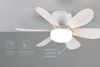 lightling LED Deckenleuchte Lunar, Helligkeit und Lichtfarbe stufenlos einstellbar, LED fest integriert, kaltweiße bis warmweiße Lichtfarbe, Ventilator mit 3 Geschwindigkeitsstufen, Fernbedienung, Timerfunktion Bild 3