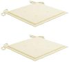 vidaXL 3-tlg. Garten-Essgruppe mit Kissen Klappbar Massivholz Teak 3063173 Bild 5