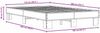 vidaXL Bettgestell Braun Eichen-Optik 120x200 cm Holzwerkstoff Metall 845866 Bild 4