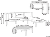 Lounge Set mit Tisch BRACCIANO Helles Beige Bild 2