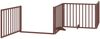 vidaXL Hundegitter mit Tür Faltbar 4 Paneele Braun 320 cm Pappelholz 352201 Bild 4