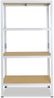 shelfplaza HOME 155x120x50 cm Schwerlastregal in weiß mit 4 Böden und 175 kg Traglast pro Boden Bild 5
