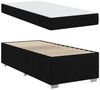 vidaXL Bettrahmen mit Matratze Schwarz 90 x 190 cm Stoff 3399154 Bild 4