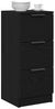 vidaXL Sideboard 2 pcs Schwarz Eichen-Optik 30 x 30 x 70 cm 862775 Bild 3