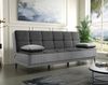Dmora 3-Sitzer Schlafsofa Aborigeni, gepolstertes Stoffsofa, Wohnzimmersofa mit Klick-Klack-Öffnung, 190 x 87 x 97 cm, Grau Bild 2