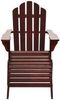 vidaXL Gartensessel mit Fußstütze Holz Braun 45701 Bild 5