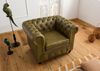 Sessel Echtleder 105x82x75 grün CHESTERFIELD #302 Bild 3