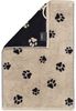 Cawö Handtuch Cawö Handtuch Duschtuch Gästetuch We love Dogs 6247-93 Pfoten Schwarz, Walkfrottier, 100% Baumwolle Bild 4