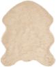 vidaXL Teppich aus Kunstschaffell TAFALLA Beige 50 x 80 cm Polyester 42021496 Bild 2