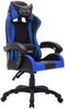 vidaXL Gaming-Stuhl mit RGB LED-Leuchten Blau und Schwarz Kunstleder 287996 Bild 3