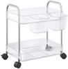vidaXL Aufbewahrungswagen 2 Etagen Transparent 37x28x43,5 cm Acryl 4012376 Bild 2