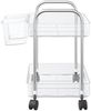 vidaXL Aufbewahrungswagen 2 Etagen Transparent 37x28x43,5 cm Acryl 4012376 Bild 5