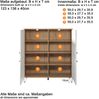 Highboard Touch, Artisan Eiche, weiß, 123 x 136 x 40 cm (BxHxT) Bild 2