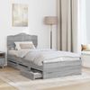 vidaXL Bettrahmen Graues Sonoma 90 x 190 cm Ingenieurs Holz 3413052 Bild 3