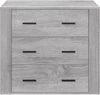 vidaXL Sideboard Grau Sonoma 80 x 33 x 70 cm Holzwerkstoff [816582] Bild 3