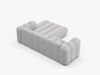Micadoni Modulares Ecksofa Lupine 3-Sitzer Rechts Boucle Baloo Hellgrau Bild 4