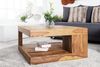 Puristischer Couchtisch SHIVA ca. 80x80cm massiv Sheesham Palisander Bild 2