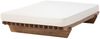 Holzbett 140x200 cm aus massiver Pinie – minimalistisches Bodenbett ohne Kopfteil, niedriges Bettgestell mit Stecksystem im Japanstil Bild 2