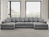 Kaiser Möbel Ecksofa Ecksofa, Sofa U-form, Couch U-form Gabon stoff Zoom, mit Relaxfunktion Bild 5
