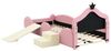 REDOM Kinderbett Polsterbett Bett, mit mehrfarbigem Multi-Mode-LED-Streifen (mit schützenden weichen Kanten, mit Holzlatten, mit kleiner Rutsche und Treppe), Ohne Matratze Bild 4