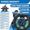 KESSER® Sandfilteranlage Sandfilter + 800g Filterbälle ersetzen 25kg Filtersand 7-Wege Ventil mit Druckanzeige Poolfilter 10 m³/h Filteranlage Filterkessel für Pool Schwimmbecken 10.200 L/h Blau Bild 5