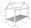 Vipack 'Dallas 2' Hausbett 90x200 cm weiß Bild 5