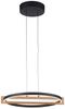 LED-Pendelleuchte MONDO Famera 50 cm, Metall, Schwarz, Holzfarben, 50 x 200 x 50 cm Bild 5