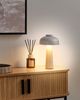 Kabellose LED Tischlampe AGUSAN mit Dimmer Metall Grau Bild 3