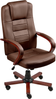Massagestuhl DIAMOND mit Heizung Echtleder Dunkelbraun Bild 5
