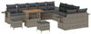 vidaXL Gartensofa-set mit Kissen mit Speicher Grau Poly-Rattan 3363758 Bild 2