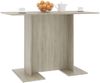 vidaXL Esstisch Sonoma-Eiche 110x60x75 cm Holzwerkstoff 800246 Bild 5