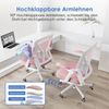 Ergonomischer Bürostuhl Schwarz, Höhenverstellbar, Lendenwirbelstütze, klappbare Bild 5
