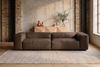 KAWOLA Sofa CELESTE 4-Sitzer Leder dunkelbraun 72 x 114 x 302 cm Bild 2
