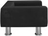 vidaXL Kindersofa Schwarz 50x40x26,5 cm Samt 3196340 Bild 4