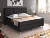 inter Boxspringbett Oslo Kunstleder mit 7 Zonen Taschenfederkernmatratzen und Topper (180x200 cm, Schwarz inkl. 7 Zonen Taschenfederkernmatratzen und Topper), Taschenfederkern-Komfort, gepolstertes Kopfteil, inklusive Matratzen Bild 2
