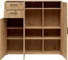 Carryhome 'MULTISTAURAUM' Kommode, Holznachbildung Eiche Artisan, 120 x 115 x 40 cm, mit 2 Schubladen und 8 Fachböden Bild 3