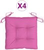vidaXL Stuhlkissen 4 Stk. Rosa 50x50x7 cm Oxford-Gewebe 361559 Bild 2