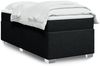 vidaXL Boxspringbett mit Matratze Schwarz 90x190 cm Stoff 3285178 Bild 2
