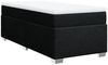 vidaXL Boxspringbett mit Matratze Schwarz 90x190 cm Stoff 3285178 Bild 3