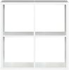 Regal >Wellington< in Weiß - 72.7x72.8x32.9cm (BxHxT) Bild 3