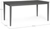 Gartenesstisch Ulbal aus Aluminium, modern rechteckig, anthrazit, für 4–6 Personen Bild 2