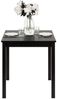 hagge home Skandinavisch Holz Esstisch Schreibtisch Küchentisch Computertisch PC Tisch Konsolentisch Homeoffice Esszimmertisch Wohnzimmertisch Arbeitszimmertisch 68x68 cm Höhe 75 cm, Schwarz Bild 3