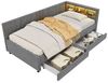 TavilaEcon Daybett Schlafsofa mit Lattenrost, Ablagefach, 90x200 cm Bild 4