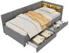 TavilaEcon Daybett Schlafsofa mit Lattenrost, Ablagefach, 90x200 cm Bild 5