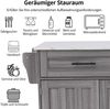 129x46(71)x91.5(95)cm Dining Cart/Dining Sideboard, White Marble Countertop and Khaki Gray Wood Grain Cabinet/Extendable Countertop/Storage Door Design/Wheels/Solid Wood Legs Switchable/Ideal for Home Bild 5