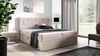 Boxspringbett Bett BEILA 120x200cm Nordic Teak Stoff Rosa inkl. Bettkasten Bild 1