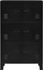 vidaXL Lagerschrank Industrial Schwarz 75x40x120 cm Stahl 145359 Bild 4