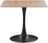 Esstisch 'Boca' heller Holzfarbton / schwarz quadratisch 90x90 cm Bild 4