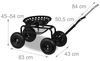 Relaxdays Fahrbarer Gartensitz mit Stauraum Bild 5